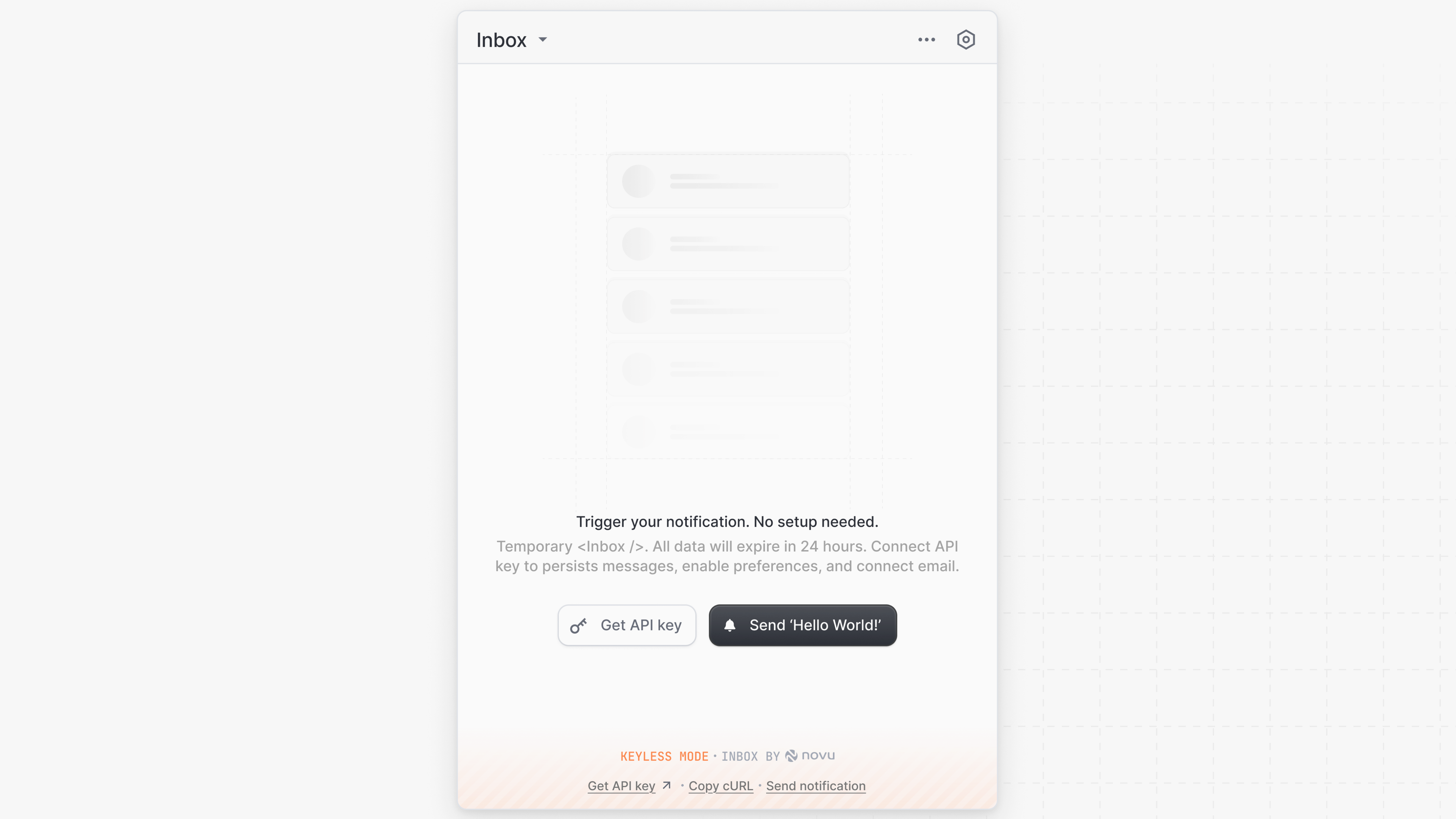 Inbox keyless