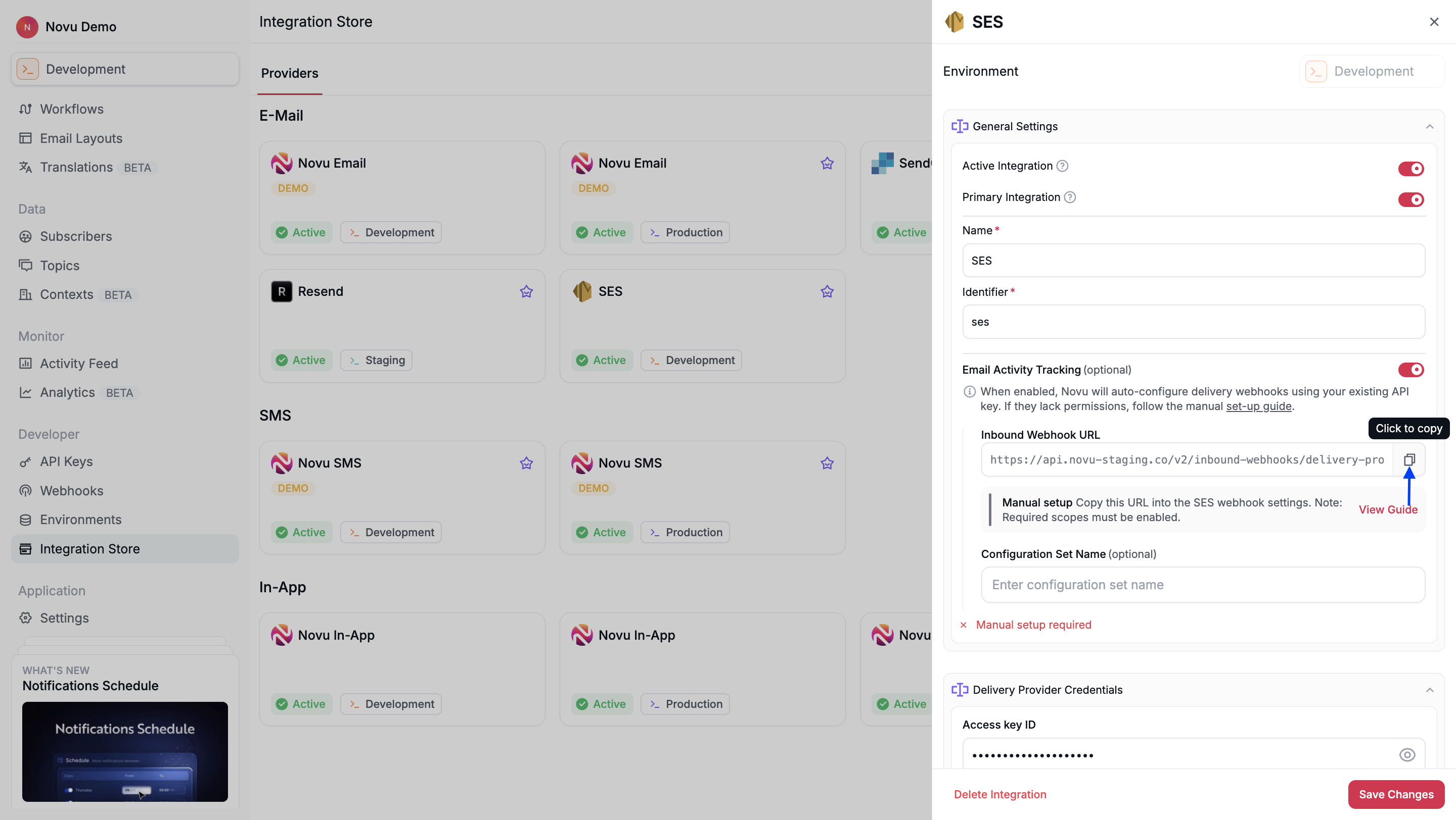 Inbound Webhook URL