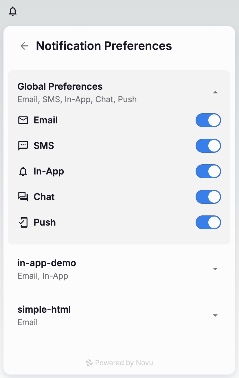 Inbox Global Preferences